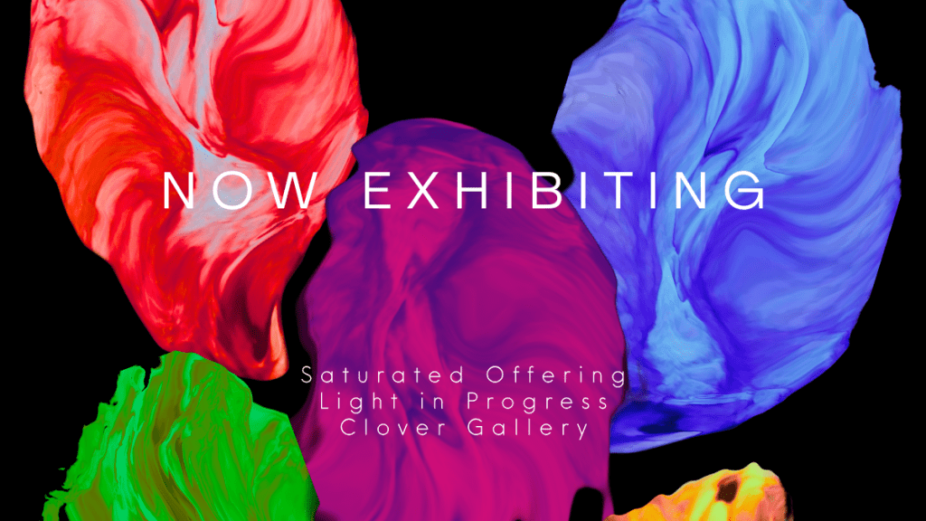 Saturated Offering by Baroque Medusa is featured in Clover Gallery’s Light in Progress, exploring saturation, transformation, and controlled&nbsp;distortion.